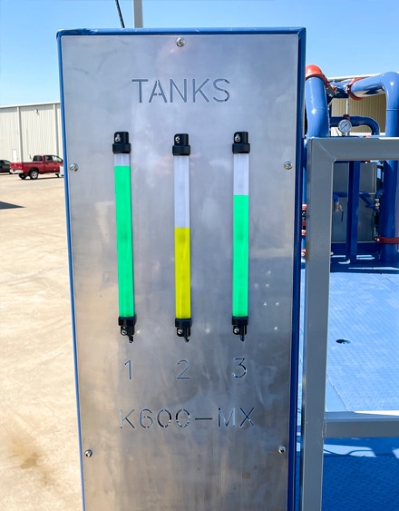Active tank level monitoring system on the KT-600MX™